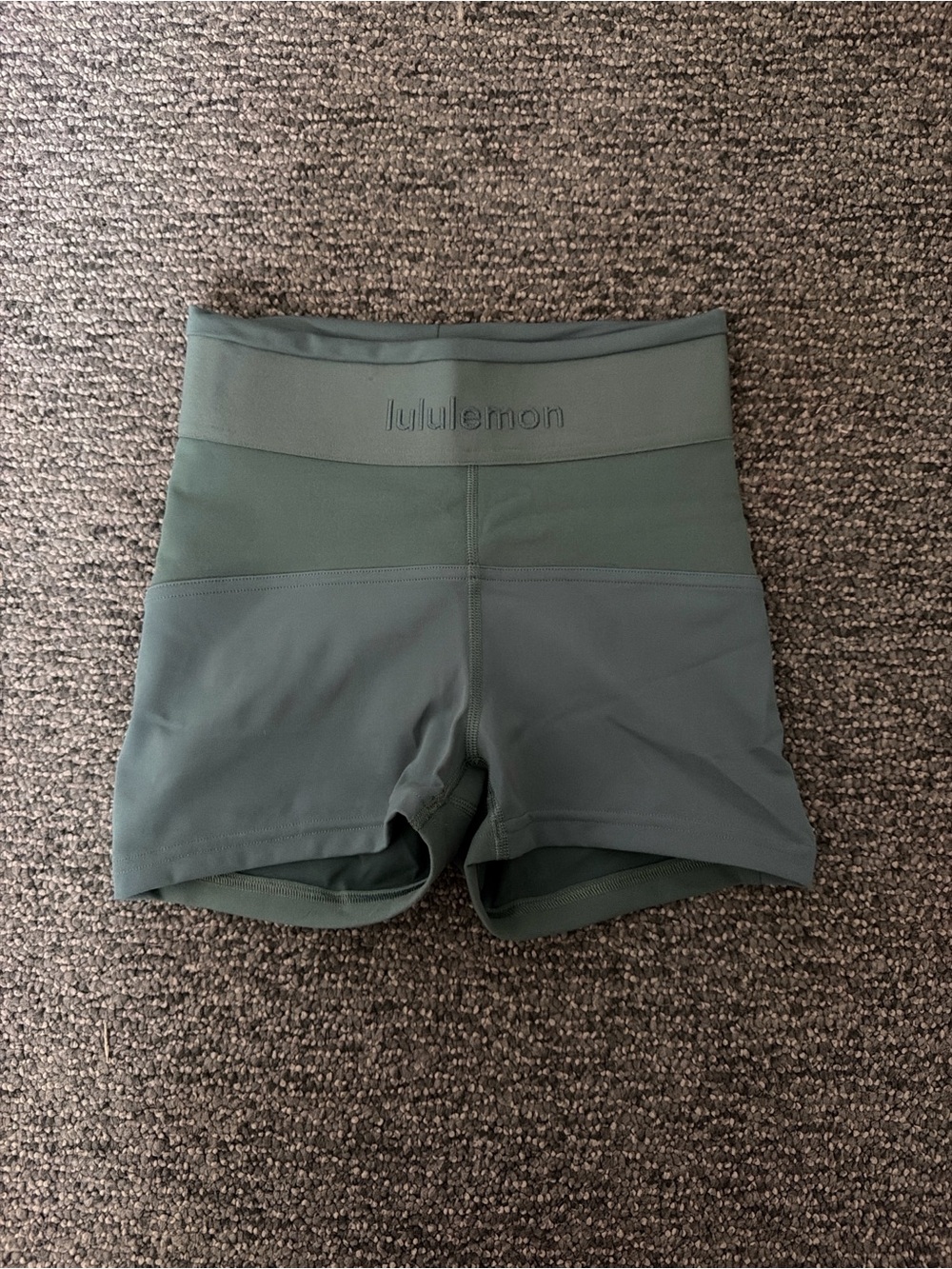 lululemon athletica Olive Green High-Rise Bike Shorts